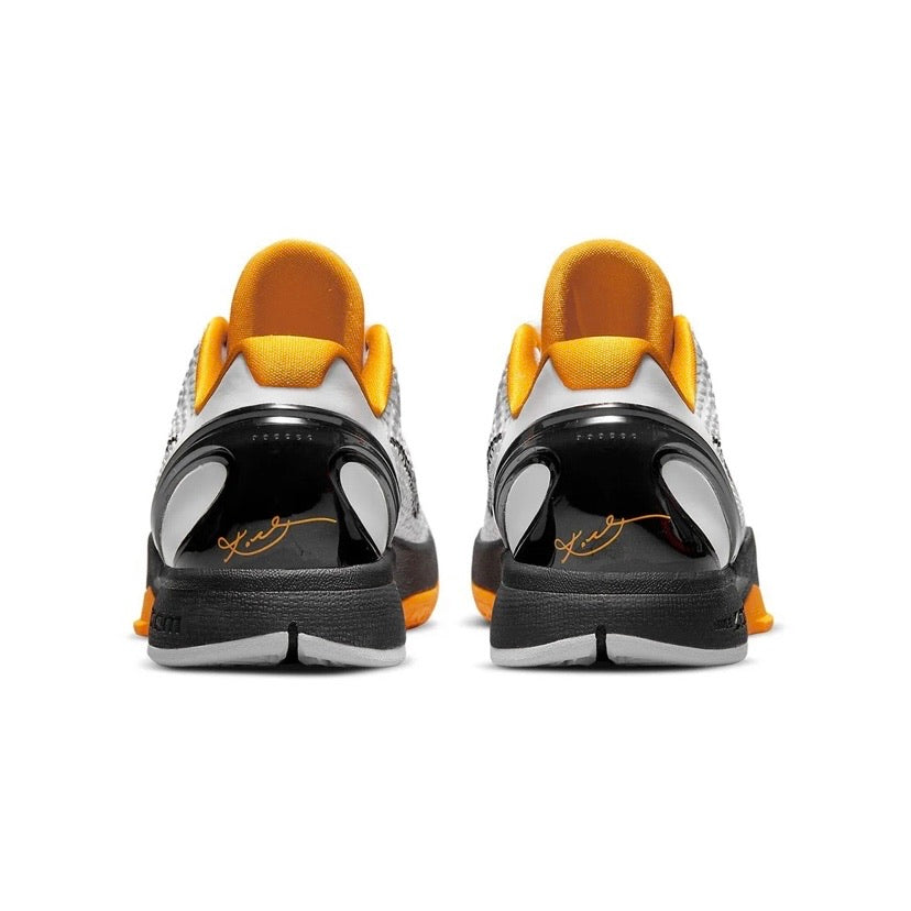 Nike Kobe 6 Protro Playoff Basketball Shoes - White Del Sol Colorway | High-Performance Court Sneakers for Men's Basketball Games & Training