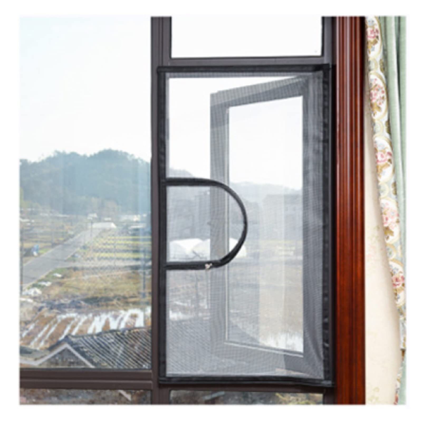 Zhangqingxiu Fiberglass Fly Screens for Windows - Invisible, Pull-Resistant & Heat-Resistant Mesh Screen - Customizable Size (43 Options) - Easy DIY Installation - Perfect for Home, Office & Patio Bug Protection