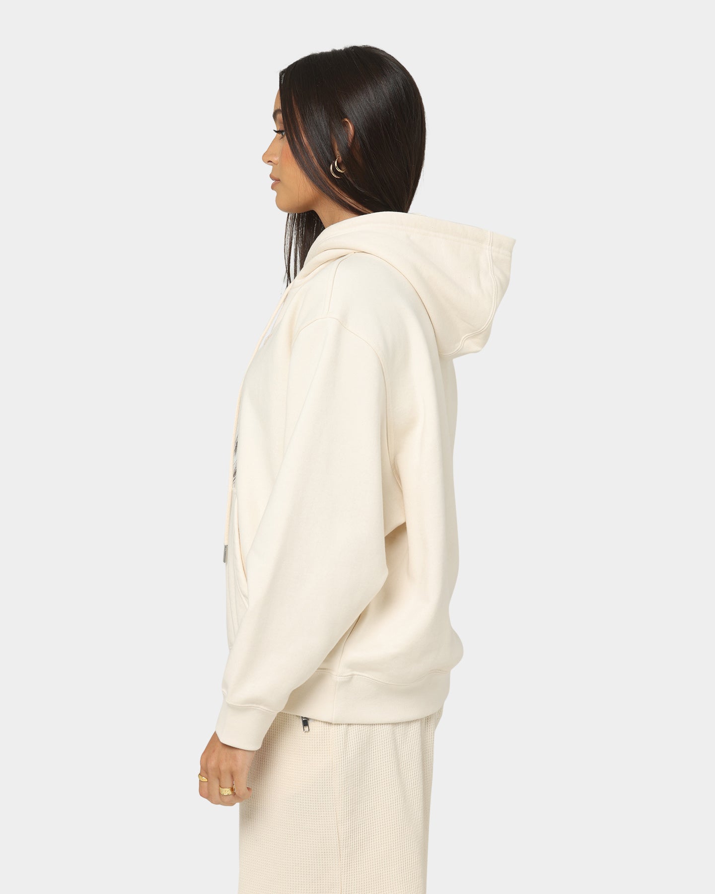 Adidas Women's No Dye Hoodie - Eco-Friendly Undyed Cotton Sweatshirt for Casual Wear & Gym Workouts
