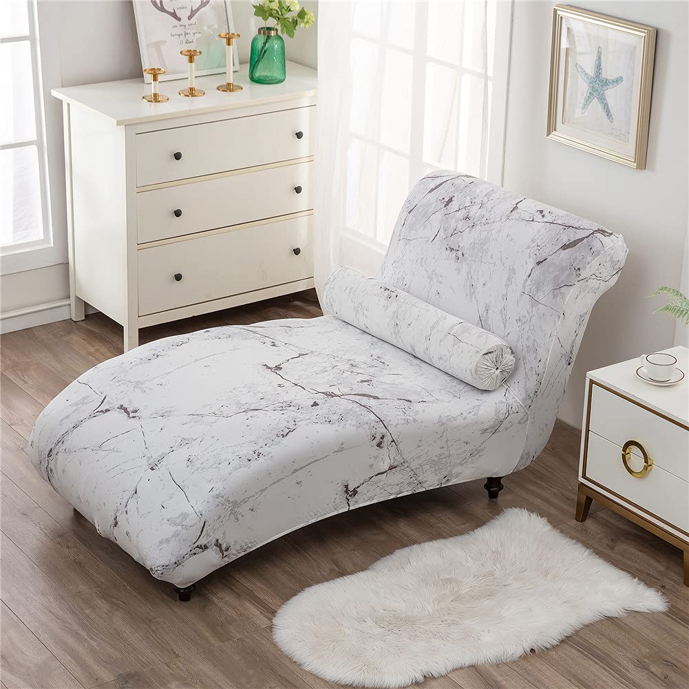 Luxury Chaise Lounge Cover - Elastic Slipcover for Indoor Furniture - Ultra Soft & Machine Washable - Perfect for Living Room, Bedroom, or Patio (15 Pack)