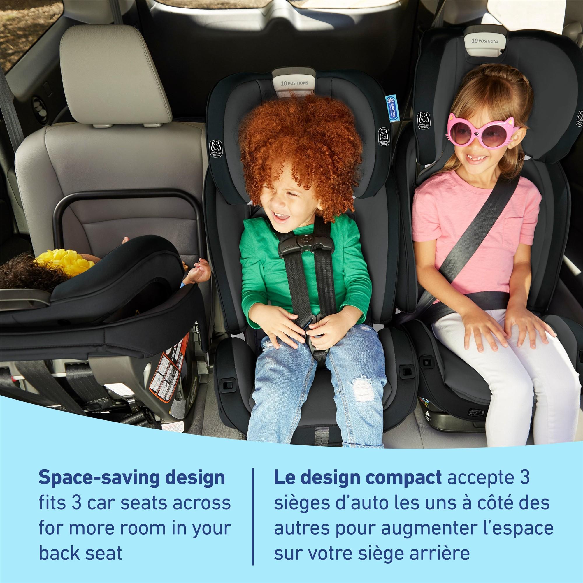 Graco SlimFit3 LX Convertible Car Seat - 3-in-1 Rear/Front Facing & Booster for Toddlers & Kids | Safe & Comfortable for Long Rides | Perfect for Family Travel & Daily Commute