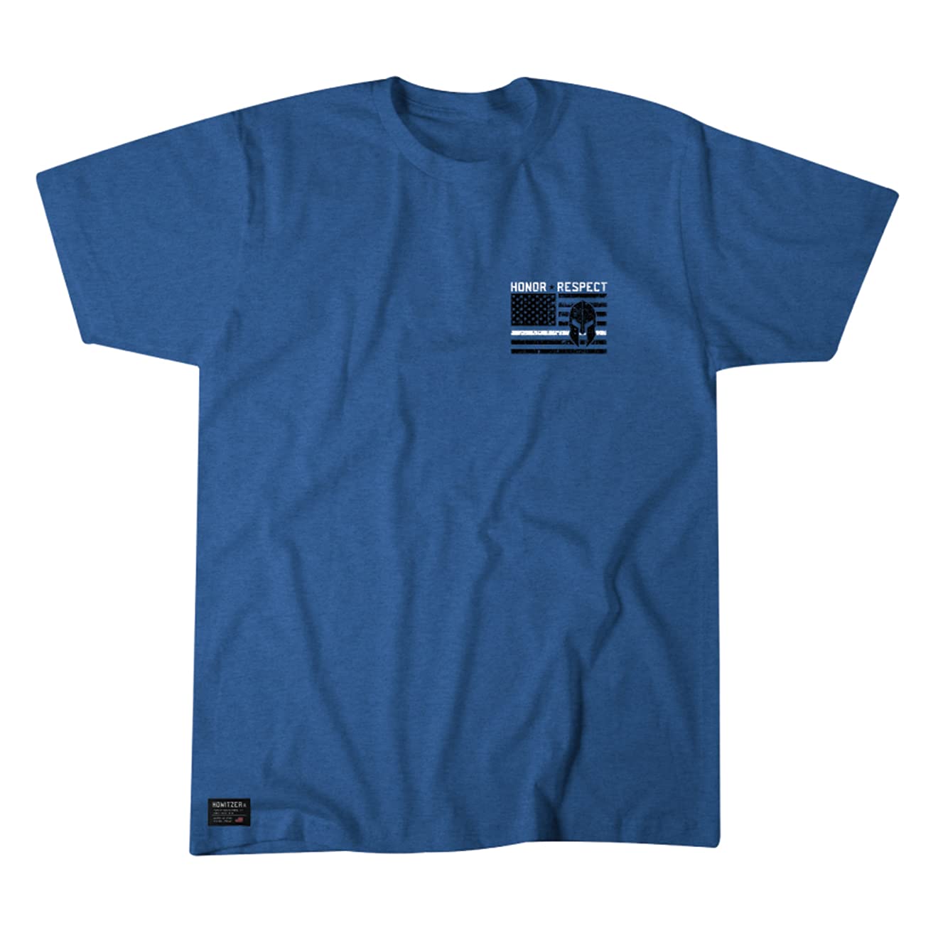 Men's Howitzer Blue Line Police Support T-Shirt - Law Enforcement Apparel for Officers & First Responders - Perfect for Duty, Training & Showing Support