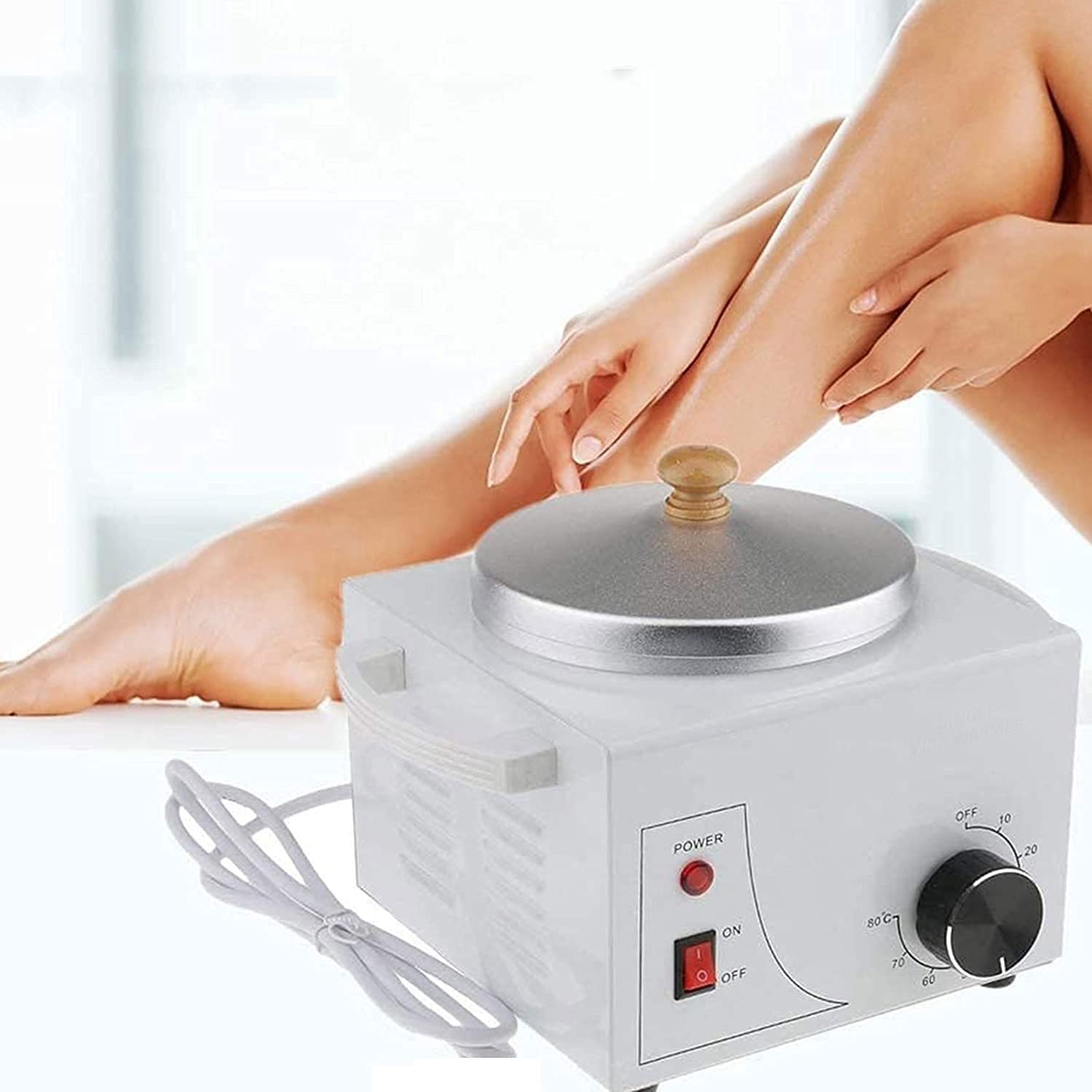 Professional Electric Wax Warmer for Paraffin Wax - Adjustable Temperature Facial & Skin SPA Equipment - Perfect for Home Spa, Salon Treatments & Relaxation Therapy