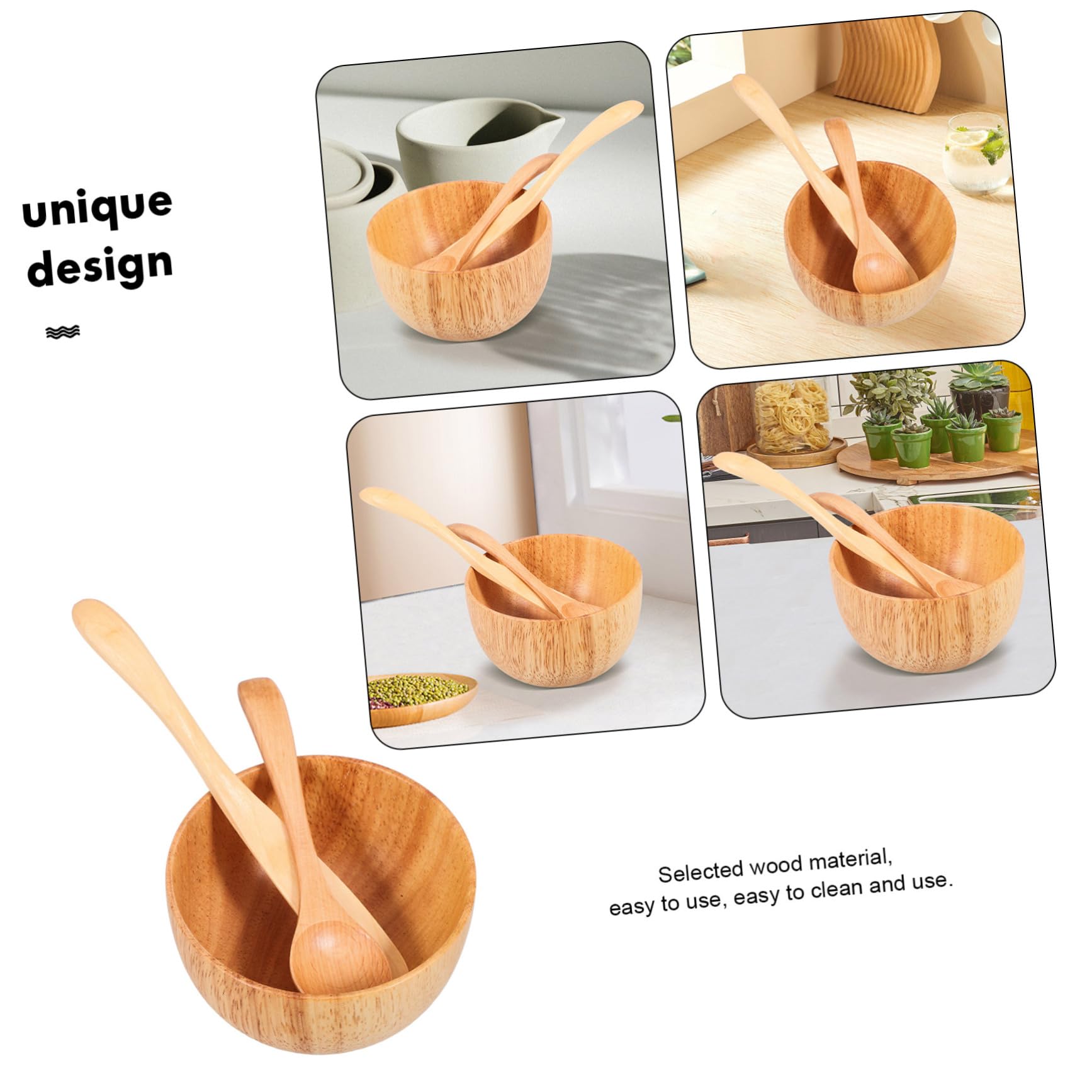 FOMIYES Professional Wooden Facial Mask Mixing Bowl Set - Spa & Beauty Tool Kit for DIY Skincare, Facials, and At-Home Treatments - Perfect for Estheticians, Salons, and Self-Care Routines