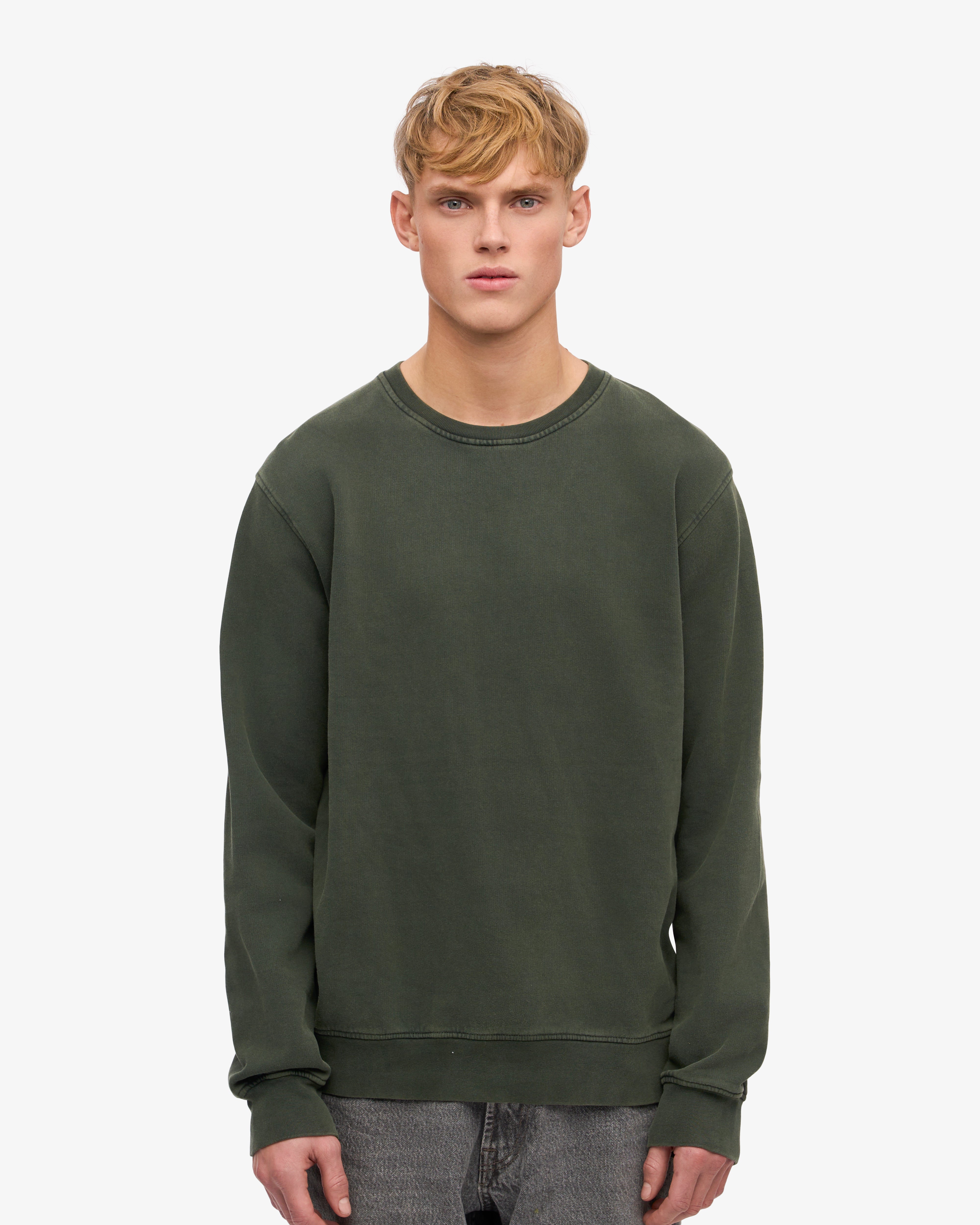 Organic Cotton Classic Crew Neck T-Shirt - Midnight Forest Green - Soft & Comfortable for Everyday Wear, Casual Outfits, and Layering