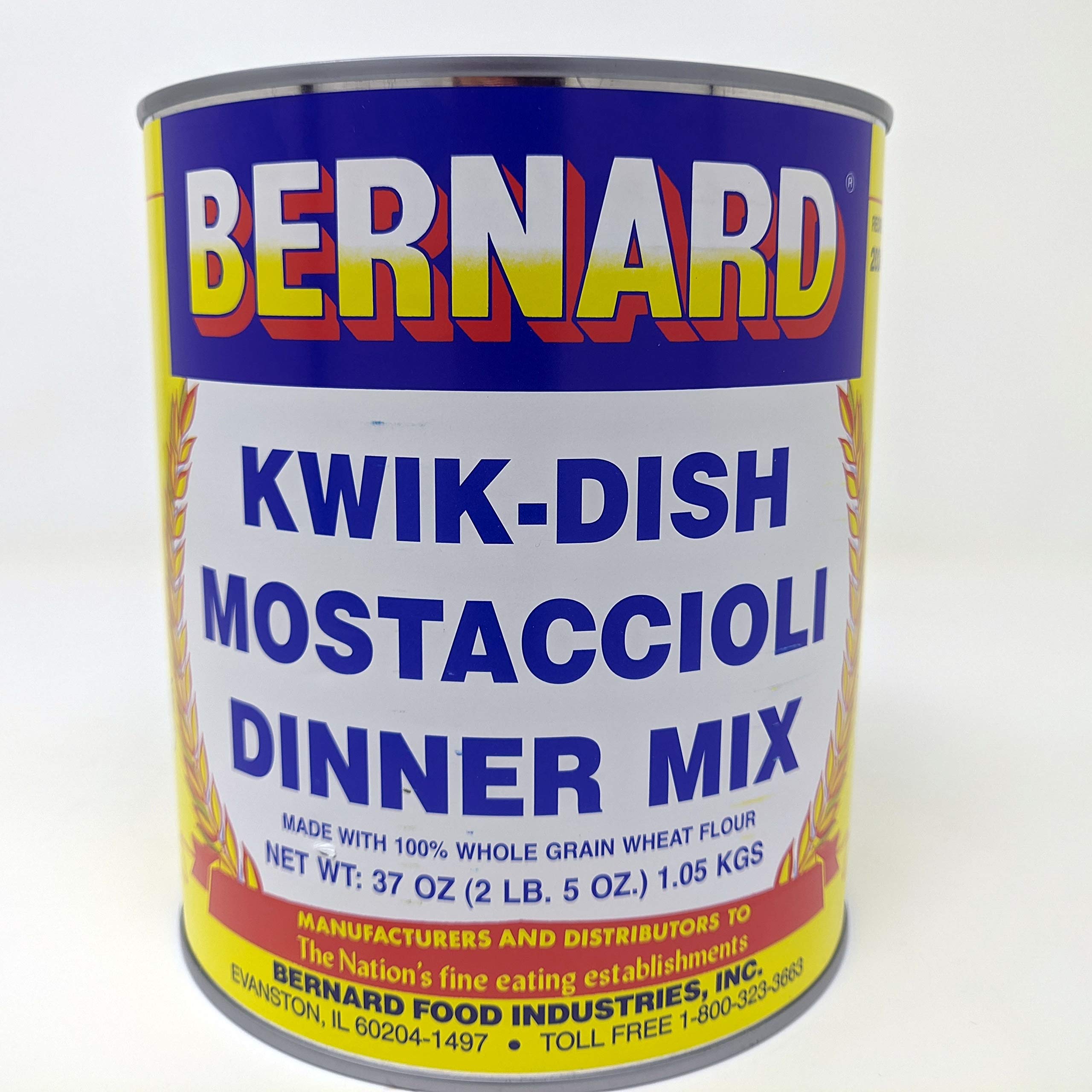 Mostaccioli Pasta Dinner Mix - 300 Servings Emergency Survival Food in 6 #10 Cans | Long Shelf Life for Camping, Prepping & Disaster Preparedness