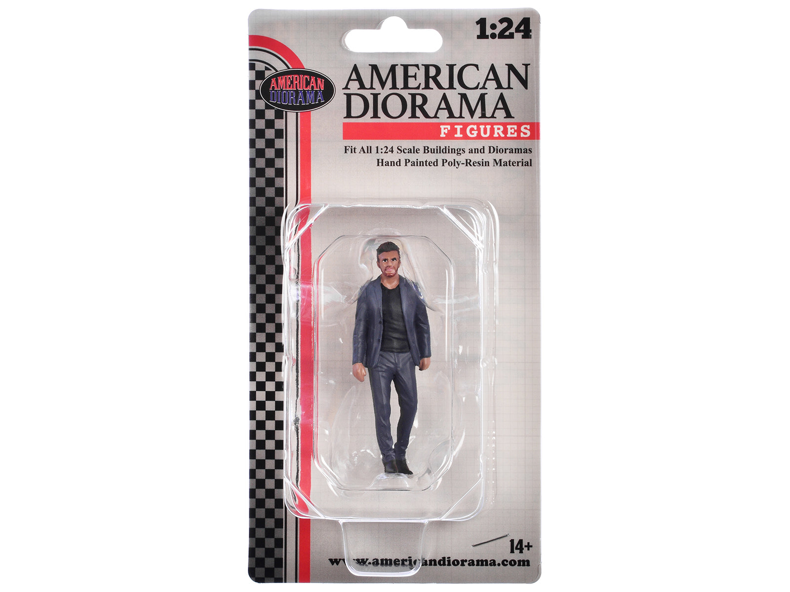 1/24 Scale Gentlemen's Club Figure 4 - Detailed Resin Model for Car Diorama & Display - Perfect for Model Car Enthusiasts & Collectors