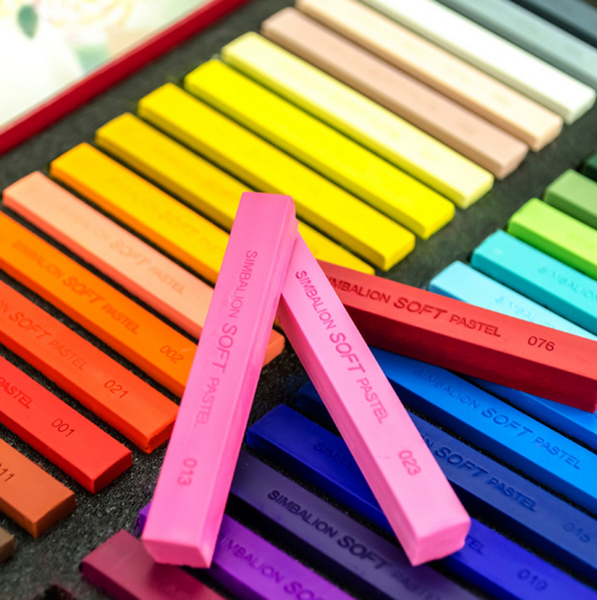 FANGDA 36 Colors Soft Pastel Square Chalk Set - Non-Toxic Art Supplies for Drawing, Sketching & Blending - Perfect for Artists, Students & Classroom Use