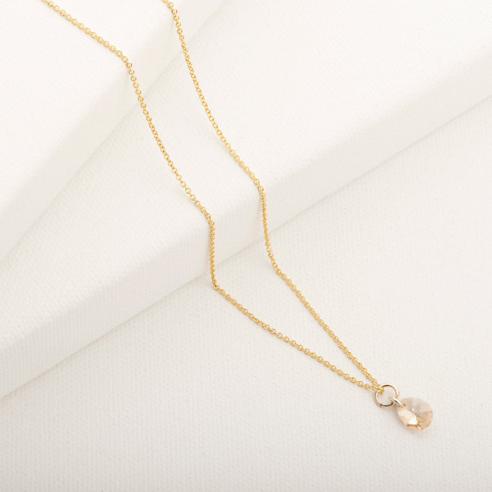 Elegant Freefall Crystal Necklace for Women - Dainty Layering Jewelry Gift for Birthday, Anniversary & Valentine's Day - Perfect for Date Night & Special Occasions