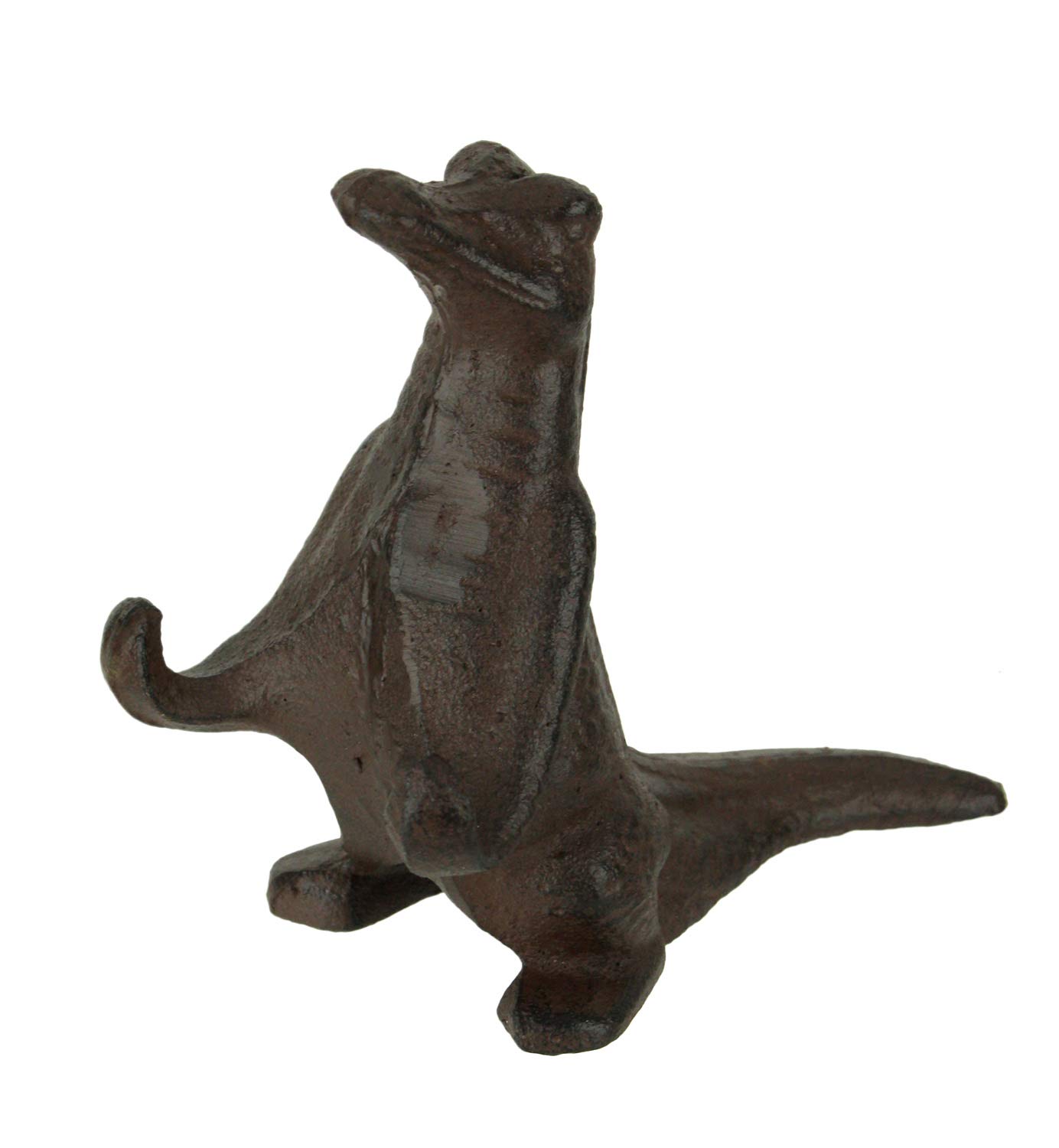Premium Brown Cast Iron Alligator Phone Stand - Durable & Stylish Holder for iPhone, Samsung & Smartphones - Perfect for Desk, Office, Kitchen & Video Watching