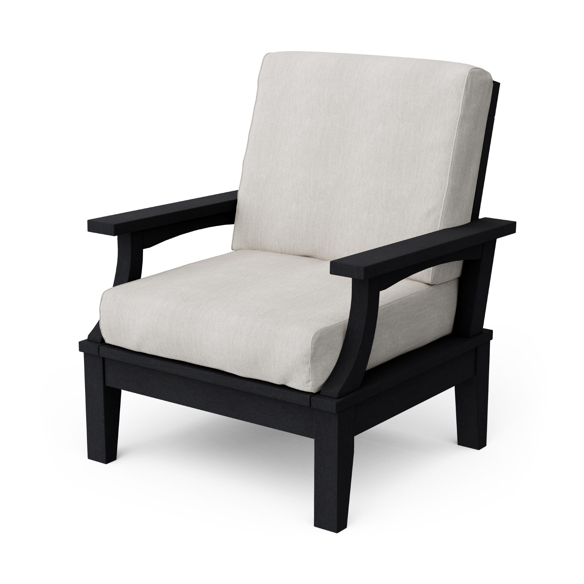 Heritage Deep Seating Patio Chair with Weather-Resistant Cushions - Outdoor Lounge Furniture for Garden, Poolside & Backyard Relaxation
