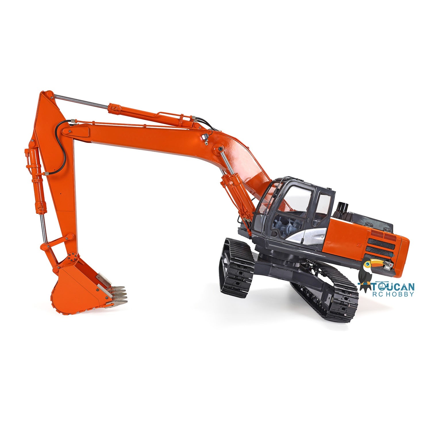 1/12 Scale DIM H3 360 RC Excavator Toy - Metal Hydraulic Construction Vehicle with Tracked Chassis, LED Light System, ESC Motor & Servo Valve - Perfect for Construction Simulation, RC Hobbyists and Collectors