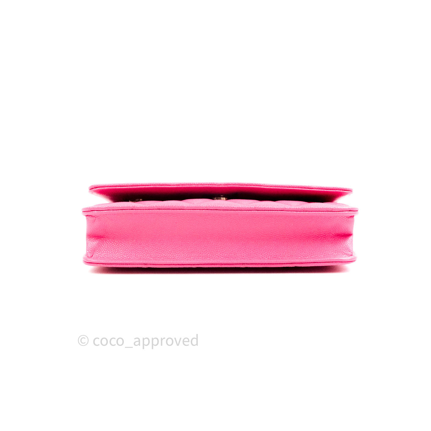 Chanel Caviar Quilted Wallet on Chain WOC in Pink with Light Gold Hardware - Perfect for Evening Events, Date Nights & Luxury Fashion Accessories