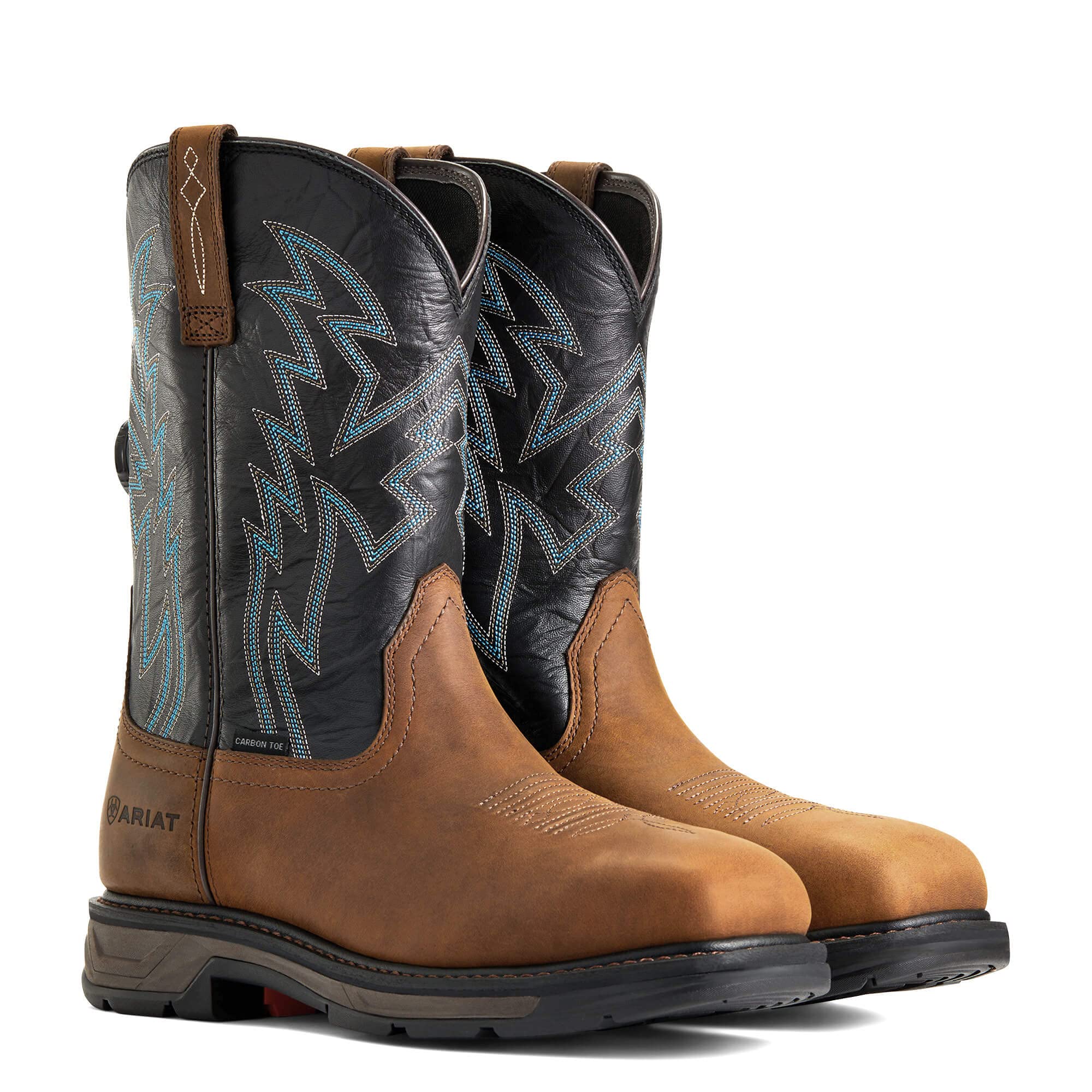 Ariat Men's WorkHog XT BOA Carbon Toe Work Boot - Steel Toe Safety Shoes for Construction & Heavy Duty Work | Waterproof & Slip Resistant for Outdoor Jobsites