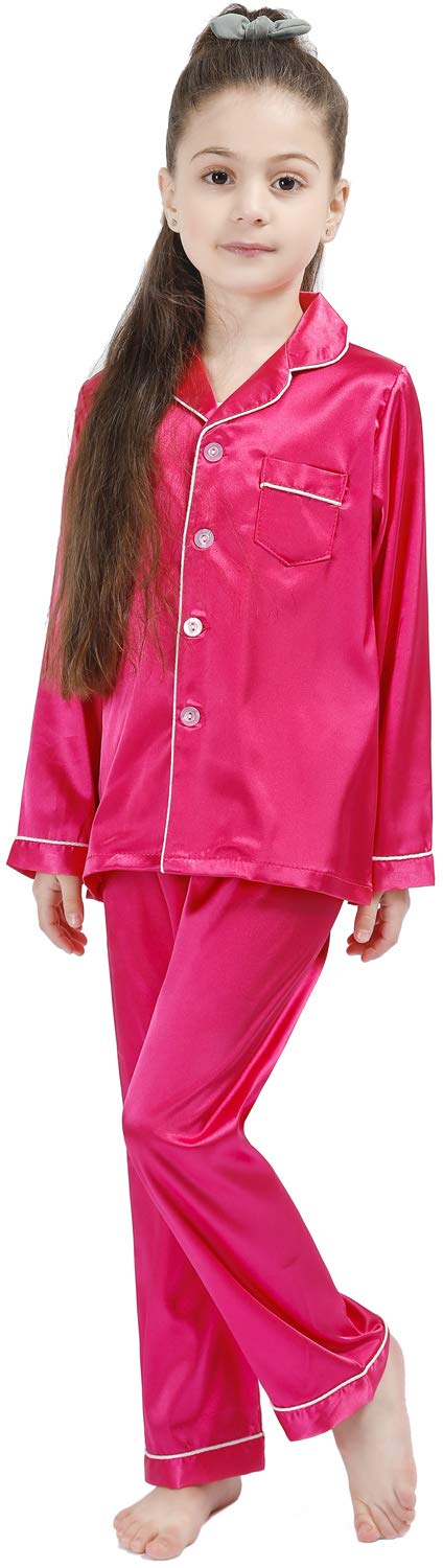 Kids Silk Pajama Set - Soft Satin Sleepwear for Girls & Boys | Home & Bedtime Comfort