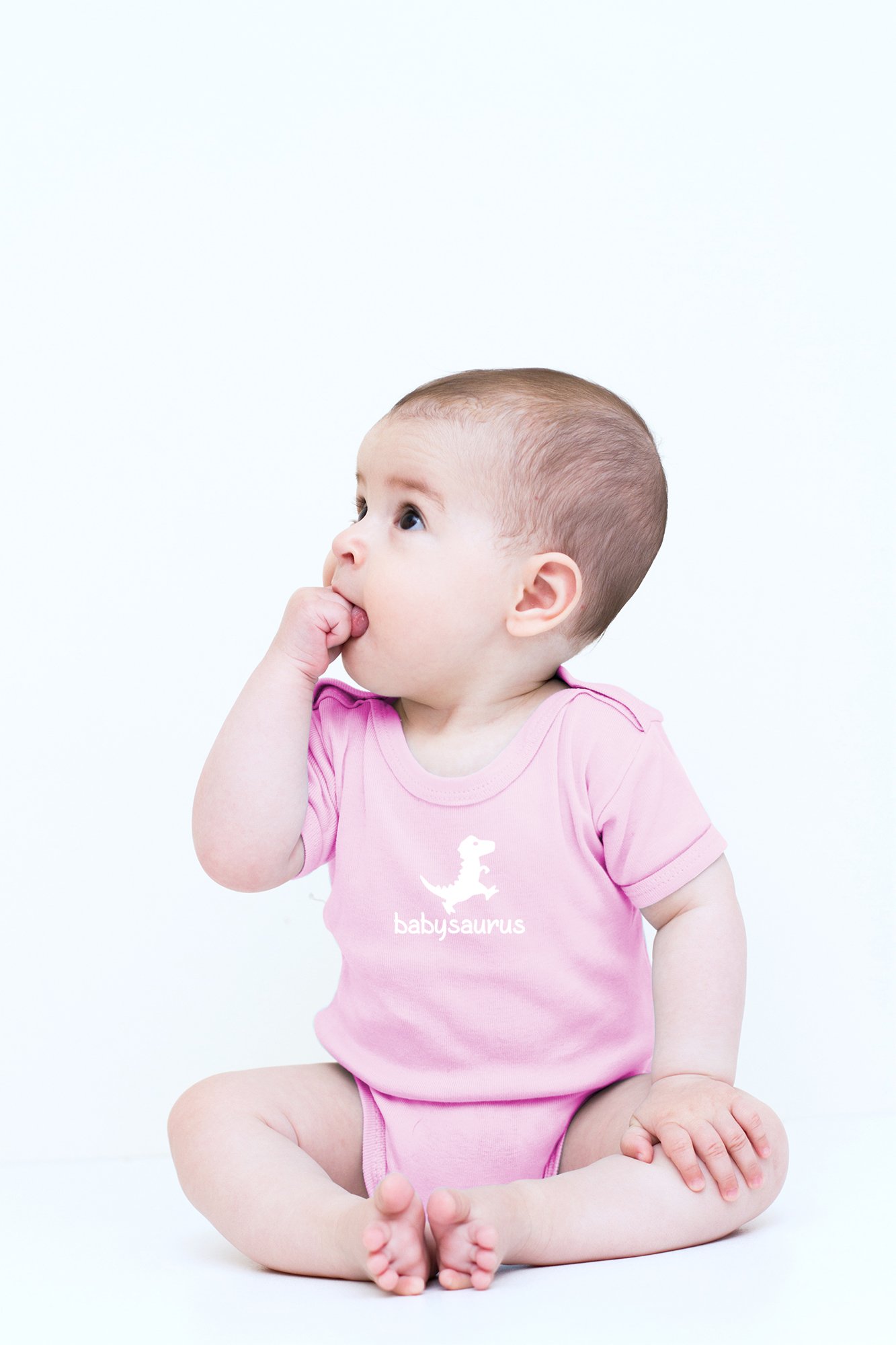 Crazy Bros Tees Babysaurus Baby Bodysuit - Cute Dinosaur Romper for Newborn Boys & Girls | Soft Unisex Infant Clothes for Playtime & Photo Shoots
