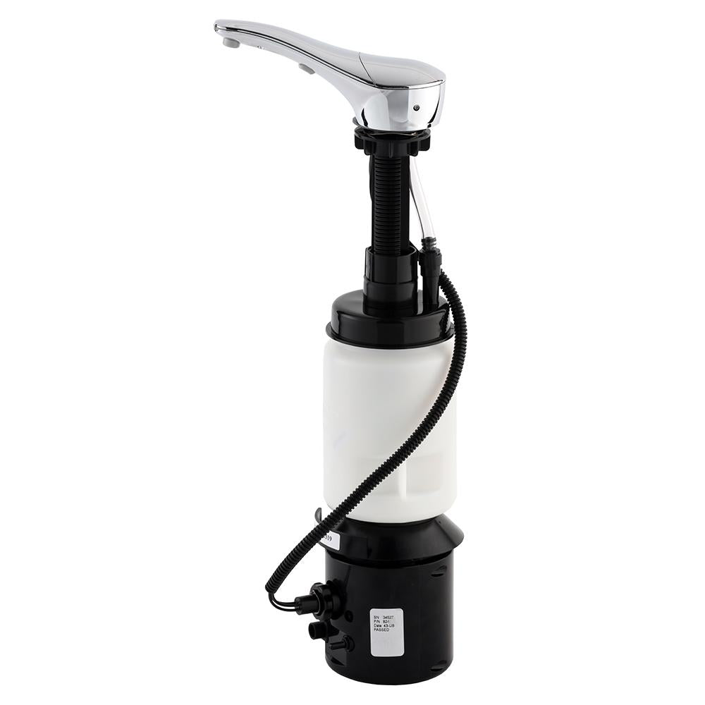 Bobrick B824 SureFlo 34 oz Automatic Liquid Soap Dispenser - Chrome Finish Countertop Hand Soap Dispenser for Restaurants, Offices, and Public Restrooms