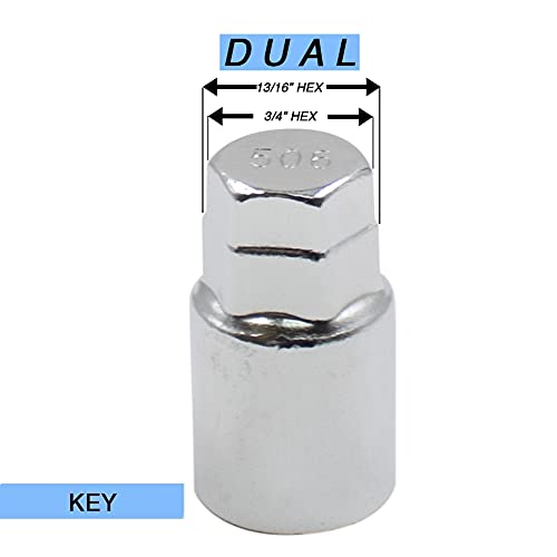 Premium Chrome Lug Bolt Set (14x1.5) - 4pc Wheel Lock Kit for Cars & SUVs