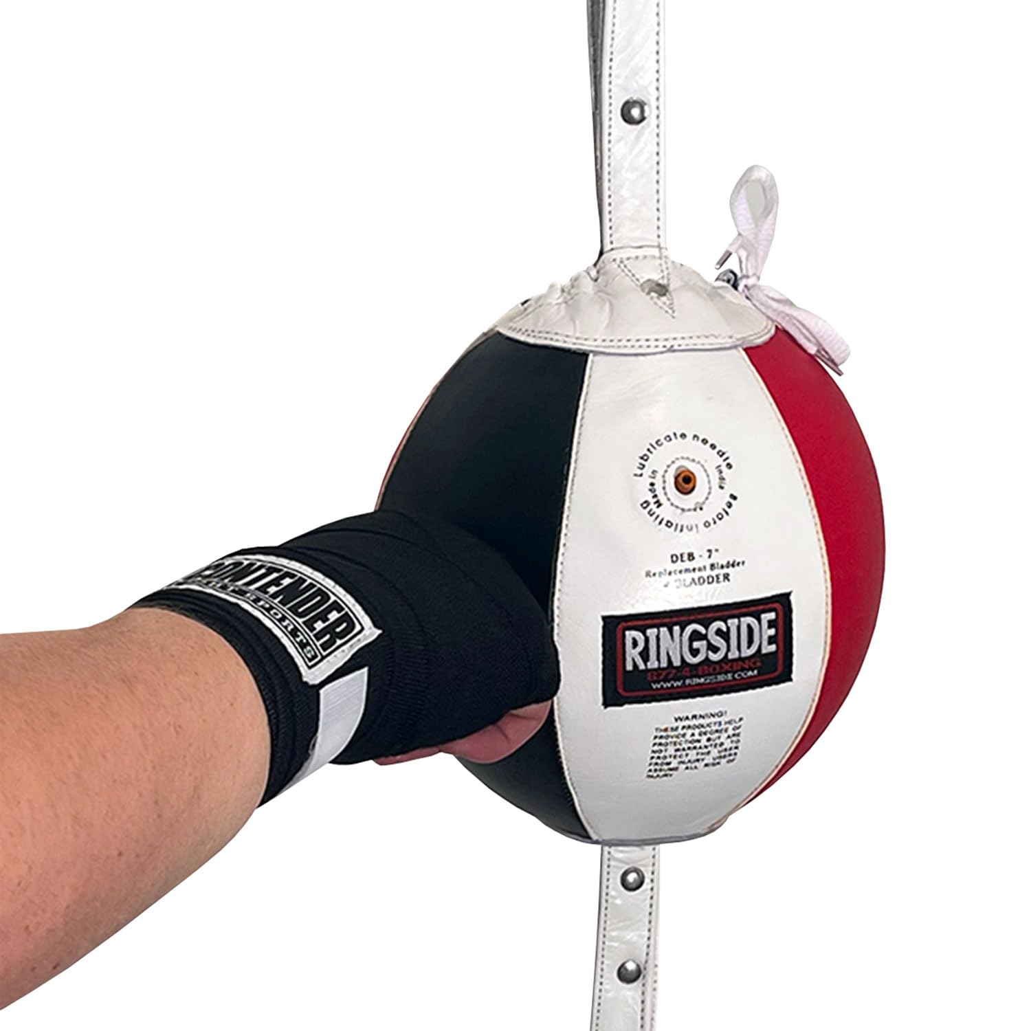 Premium Ringside Leather Boxing Double End Punching Bag for Speed & Accuracy Training - Perfect for Home Gyms & Boxing Workouts