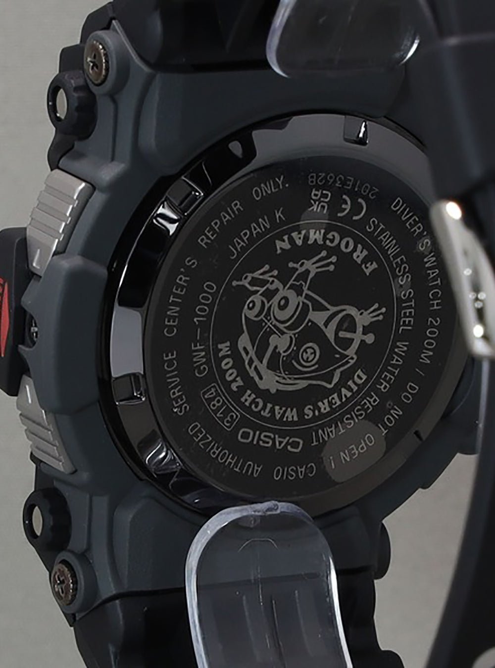 CASIO G-Shock Frogman GWF-1000-1JF Japan Made Dive Watch - Waterproof 200M, Solar Powered, Atomic Timekeeping for Scuba Diving & Outdoor Adventures