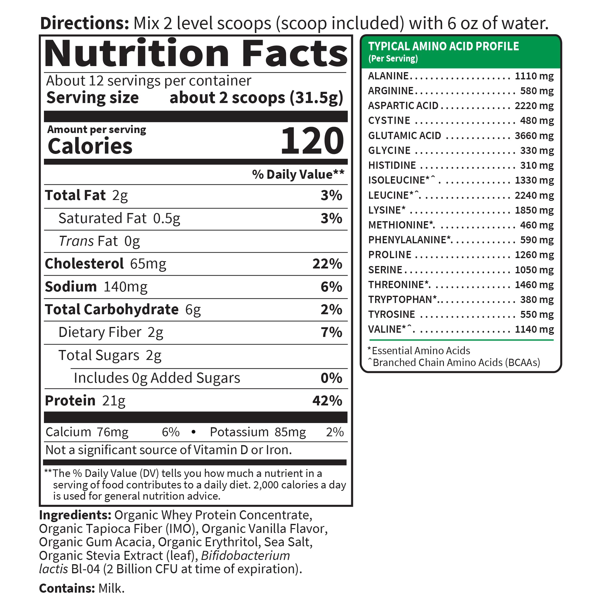 Garden Of Life Sport Whey Protein Powder - Grass Fed Vanilla Flavor, 23oz (652g) | Post-Workout Recovery & Muscle Building Supplement for Athletes