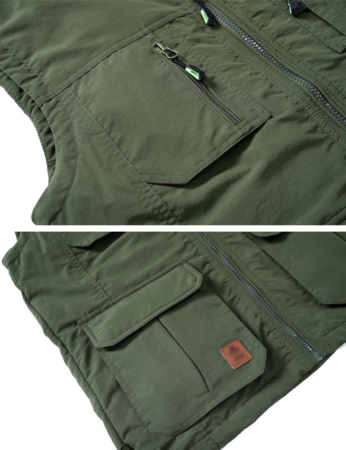 Flygo Men's Lightweight Outdoor Vest - Breathable Fishing & Hunting Jacket with Multiple Pockets for Travel, Hiking & Camping | Durable Casual Wear for Outdoor Adventures