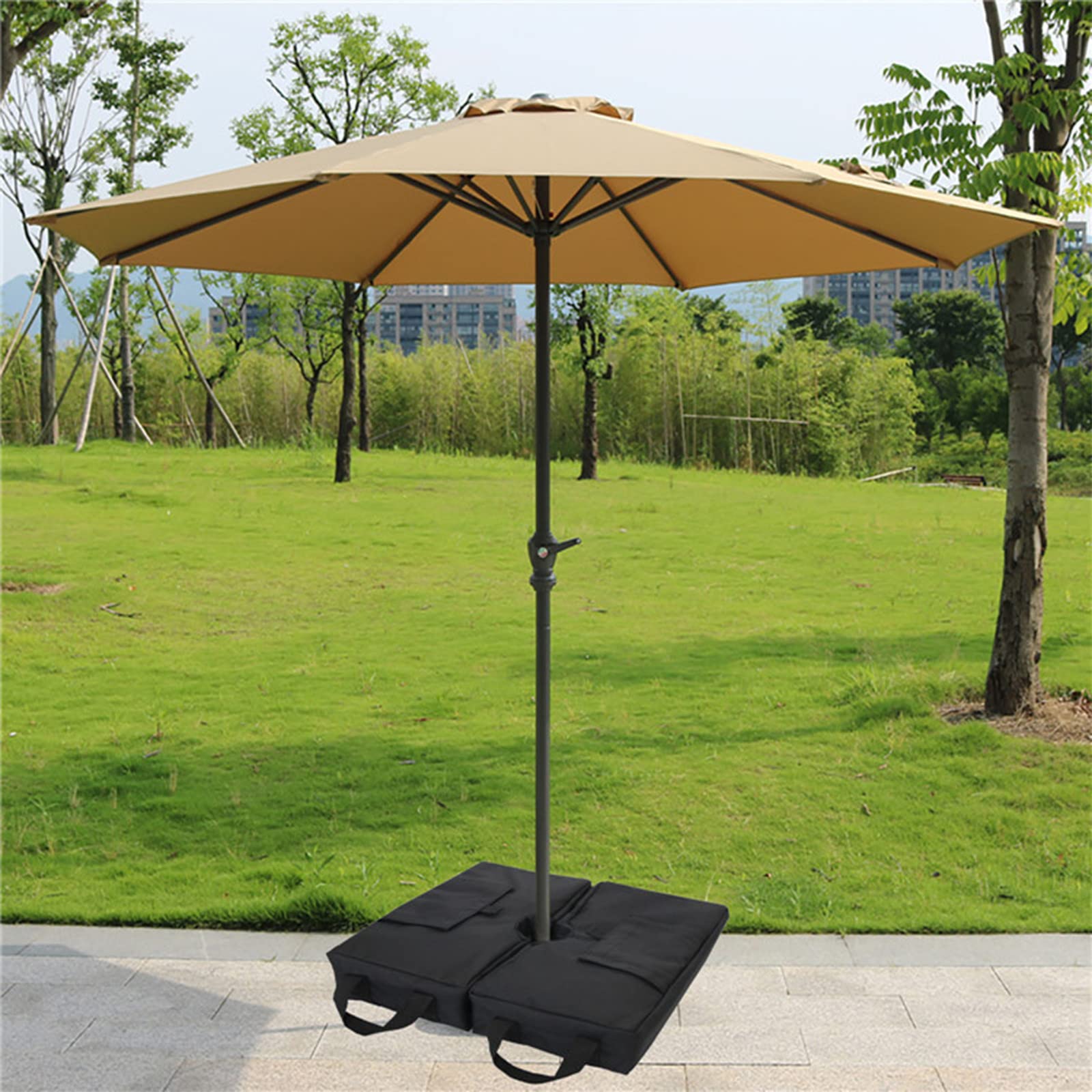 Fiudx Heavy Duty Sandbag Weights for Pop Up Canopy Tents - Windproof Canopy Foot Bags with Durable Fabric (Set of 4) - Perfect for Outdoor Events, Beach Parties, Camping & Market Stalls