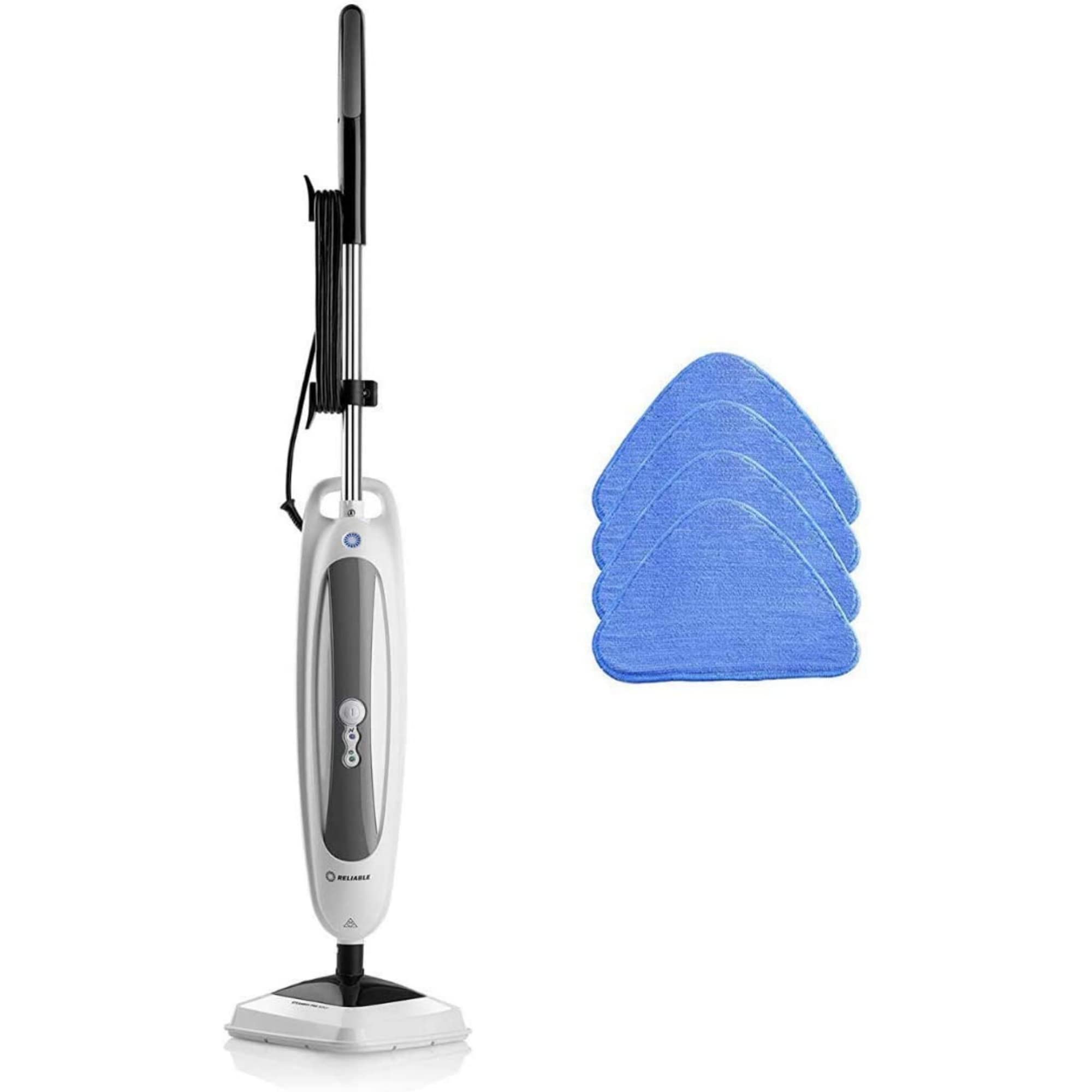 Steamboy Pro 300CU Electric Steam Mop and Scrubber - 1500W Powerful Steam Cleaner with 4 Microfiber Pads for Tile, Grout, Hardwood Floors & Carpets | 180° Swivel Head | Perfect for Kitchen, Bathroom & Pet Areas Cleaning