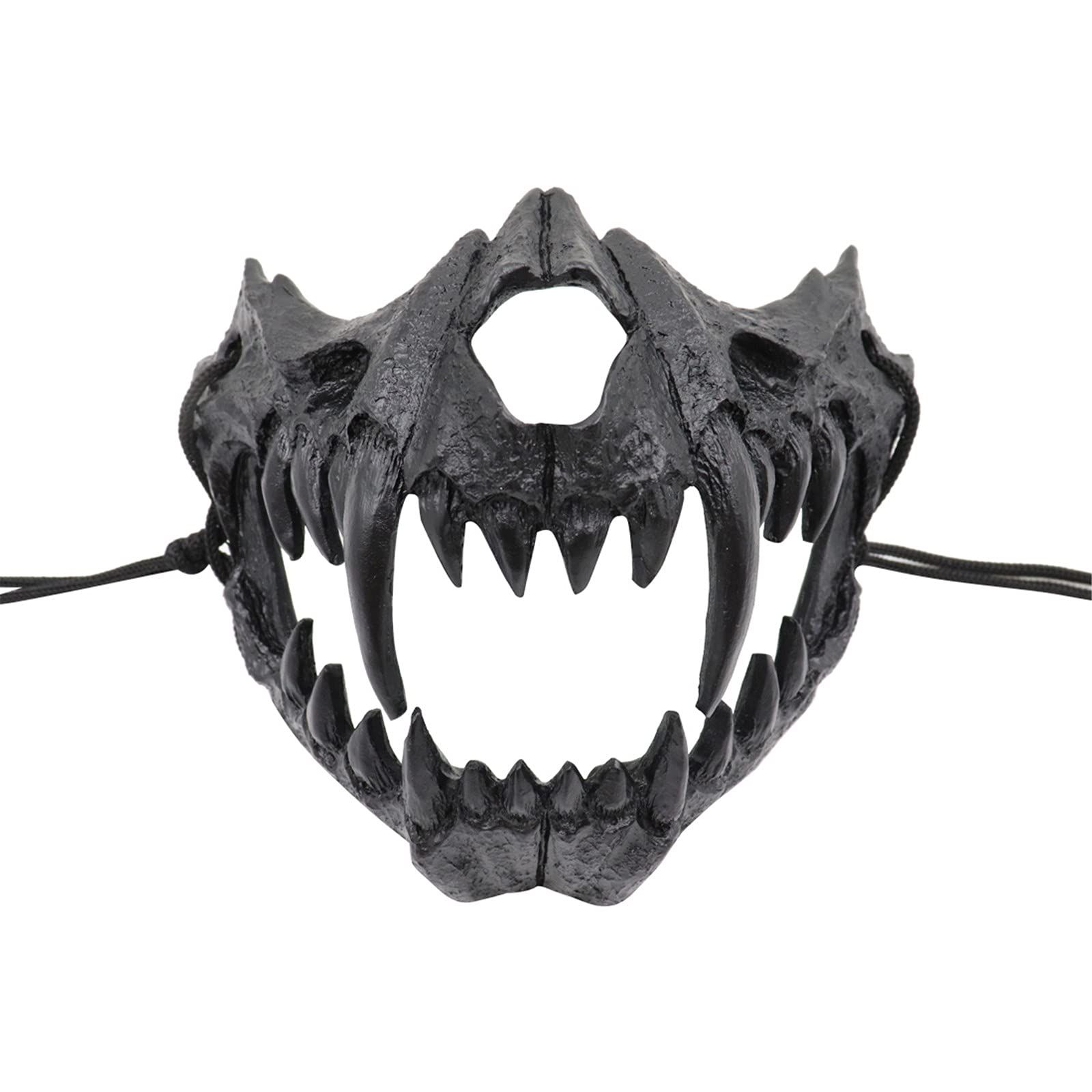 Japanese Halloween Ninja Mask - Animal Skeleton & Resin Horror Skull Mask for Cosplay, Role Playing, and Spooky Party Costumes