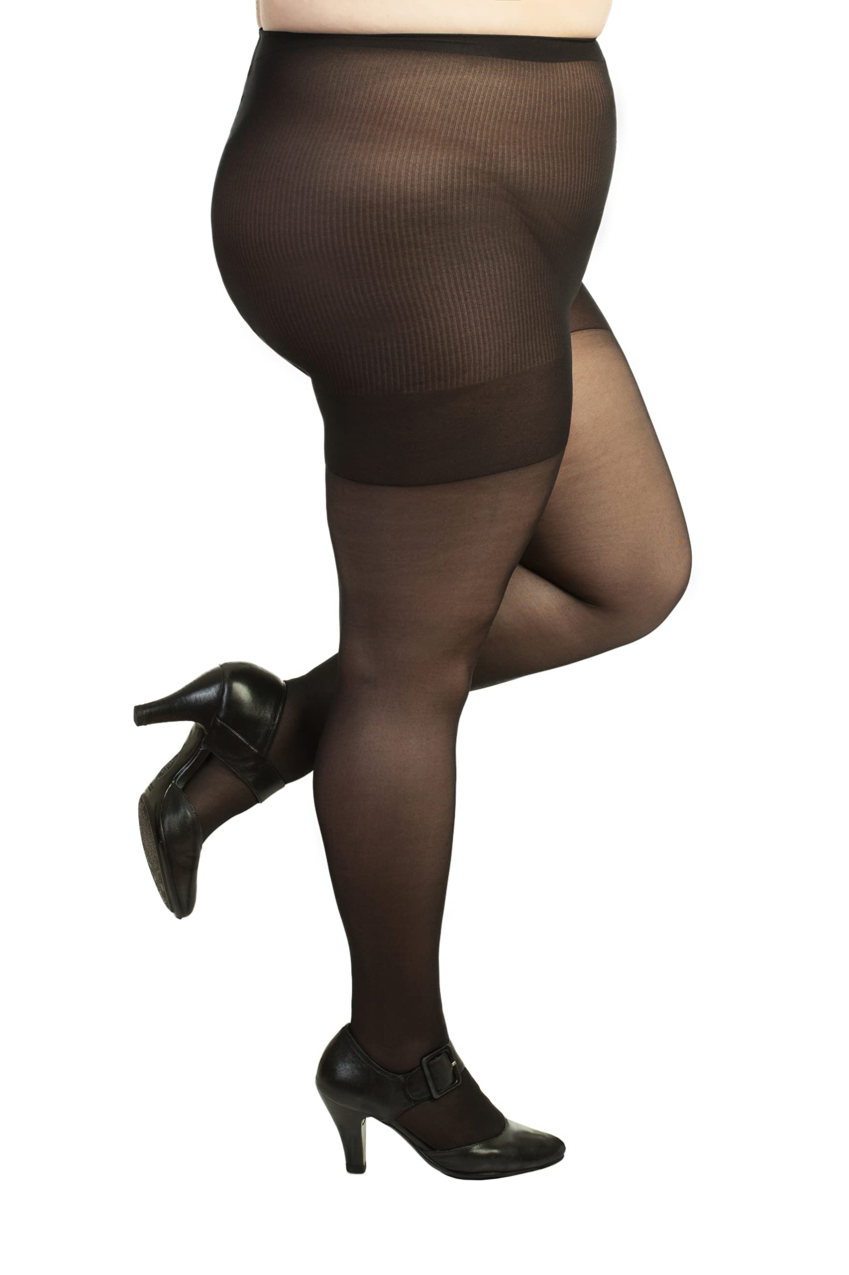 Plus Size Pantyhose for Women - Soft Sheer Queen Tights - Comfortable Stretchable Opaque Tights for Everyday Wear, Work & Special Occasions