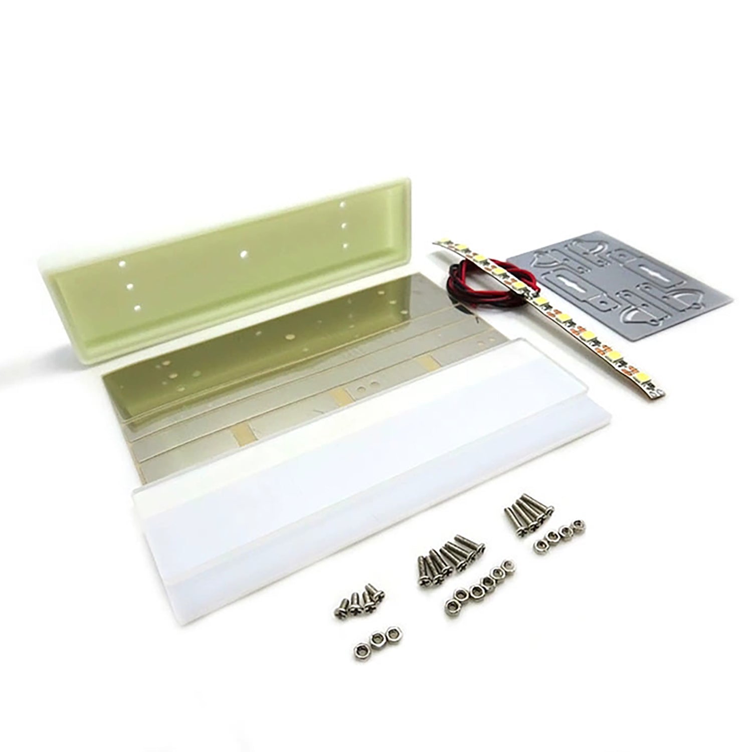 1/14 Tamiya RC Tractor Truck LED Roof Light Box - DIY Hydraulic Dumper Tipper Model for Radio Control Lorry - Perfect for RC Car Enthusiasts & Nighttime Construction Site Scenes