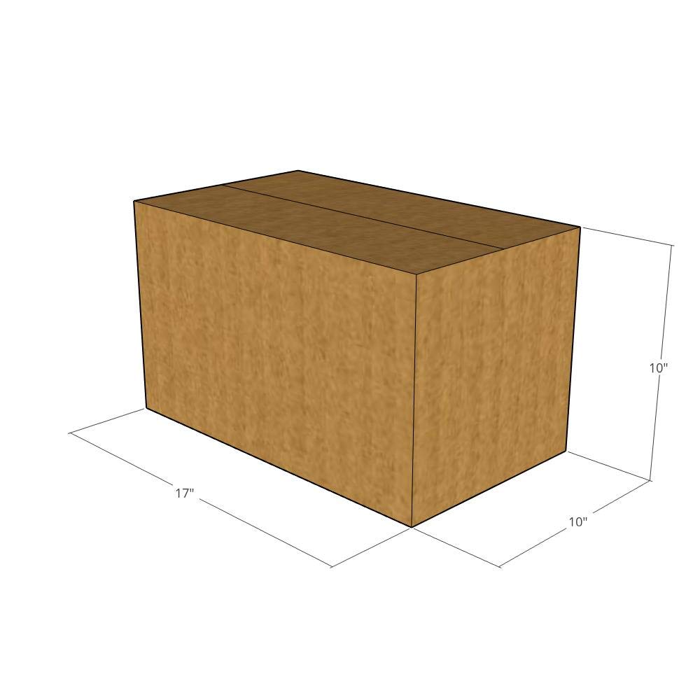 150 New Corrugated Shipping Boxes 17x10x10 Inches - 32 ECT Strength - Durable Moving & Storage Boxes for Ecommerce, Packing, Shipping & Home Organization