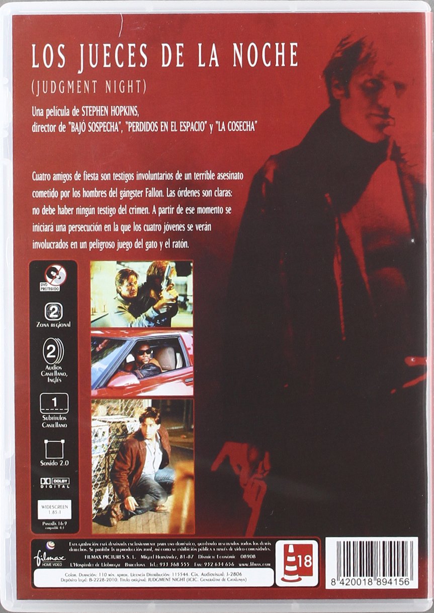 Judgment Night DVD [Spanish Import] - Thriller Movie for Home Entertainment & Movie Nights