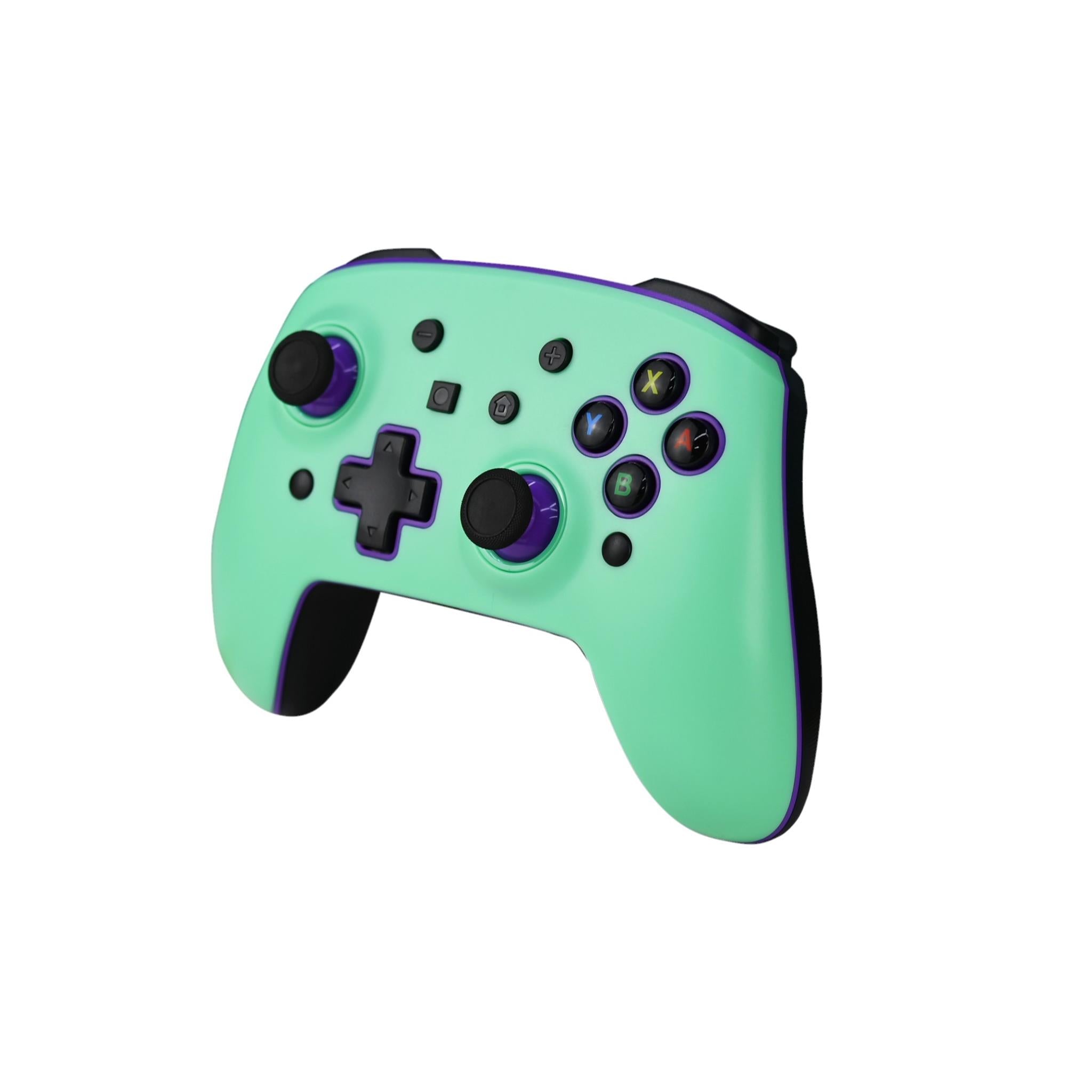 3rd Earth Wireless Switch Controller with Interchangeable Face Plates - Purple & Teal | Compatible with Nintendo Switch, OLED & Lite | Perfect for Gaming, Travel & Multiplayer Fun
