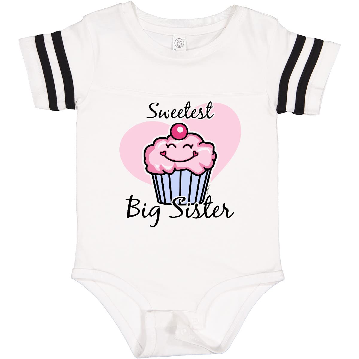 Inktastic Sweetest Big Sister Baby Bodysuit - Cute Matching Outfit for Siblings, Newborn & Infant Onesie - Perfect for Family Photos, Baby Showers & Sibling Gifts