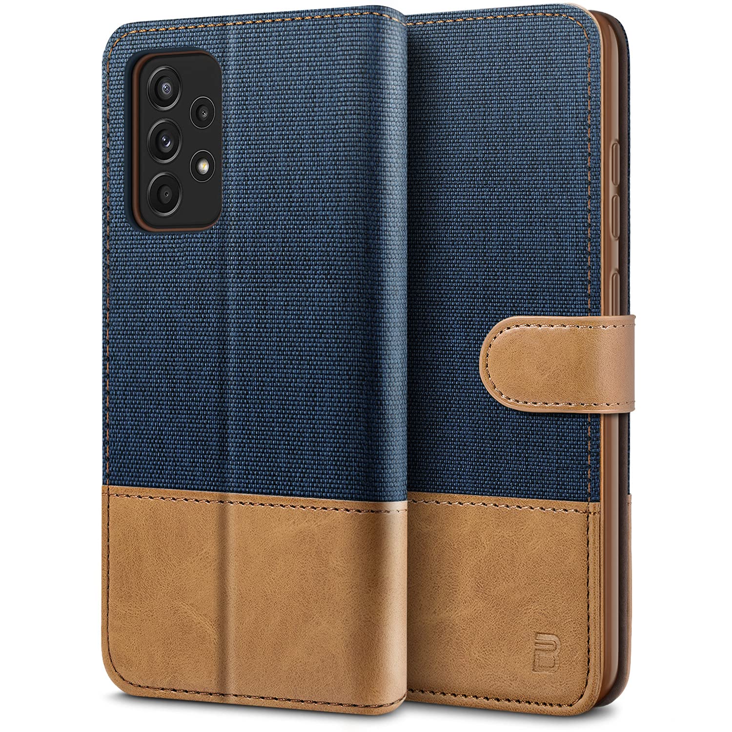 Samsung Galaxy A52S 5G Case - PU Leather Wallet Cover with Magnetic Closure, Card Slots & Coin Pouch | Protective Phone Case for Samsung A52S | Perfect for Work, Travel & Everyday Use (Blue)