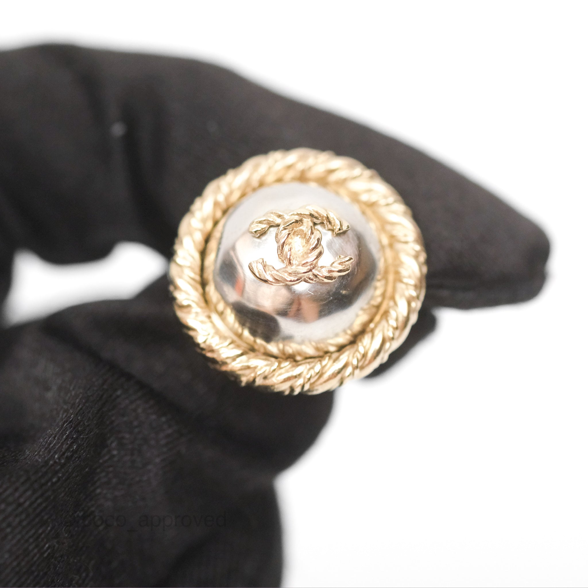 Chanel CC Round Earrings in Gold Tone - Luxury Fashion Jewelry for Women | Perfect for Parties, Weddings & Special Occasions