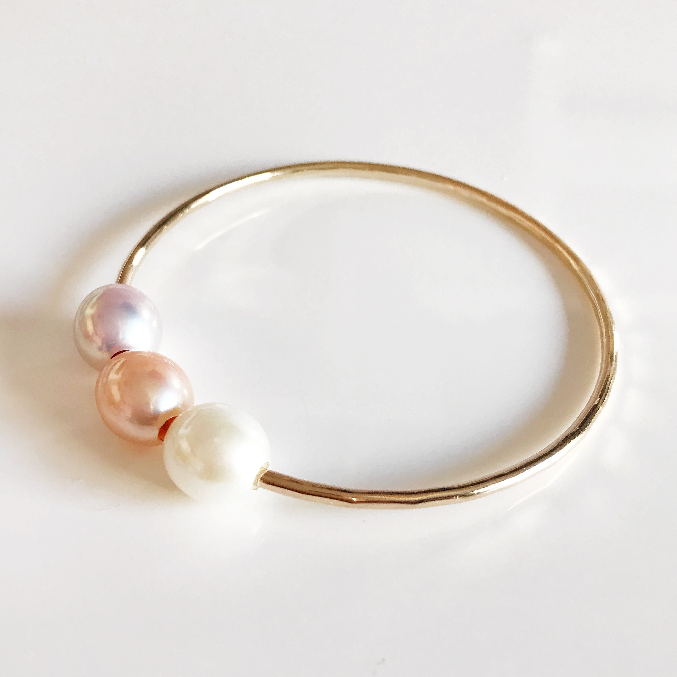 PAIGE Bangle Bracelet with Edison Pearls - Elegant Pearl Jewelry for Women, Perfect for Weddings, Parties & Special Occasions (B350)