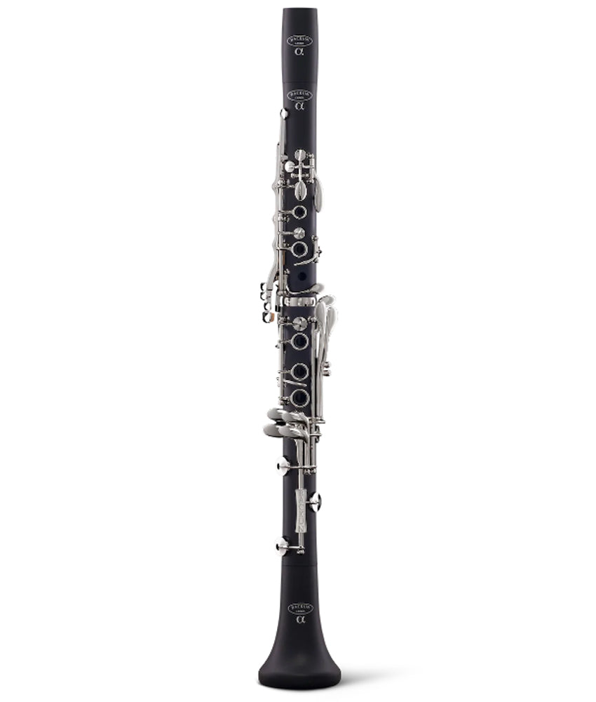 Backun Alpha Bb Clarinet with Nickel Keys - Professional Woodwind Instrument for Musicians & Students | Perfect for Orchestras, Bands & Solo Performances
