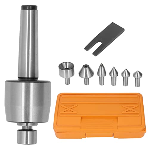 High Carbon Steel Morse Taper Live Center Set for CNC Lathe - Precision Revolving Tailstock Rolling Center with Seal | Perfect for Metalworking, Woodturning & Machining Projects
