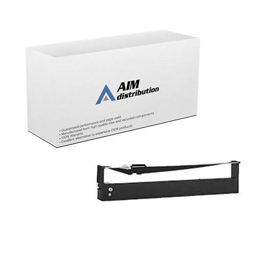 IBM 4247 V-Series Compatible Black Printer Ribbons (6-Pack) - AIM Replacement Cartridges 1053685 for Office Printing & Shipping Label Applications