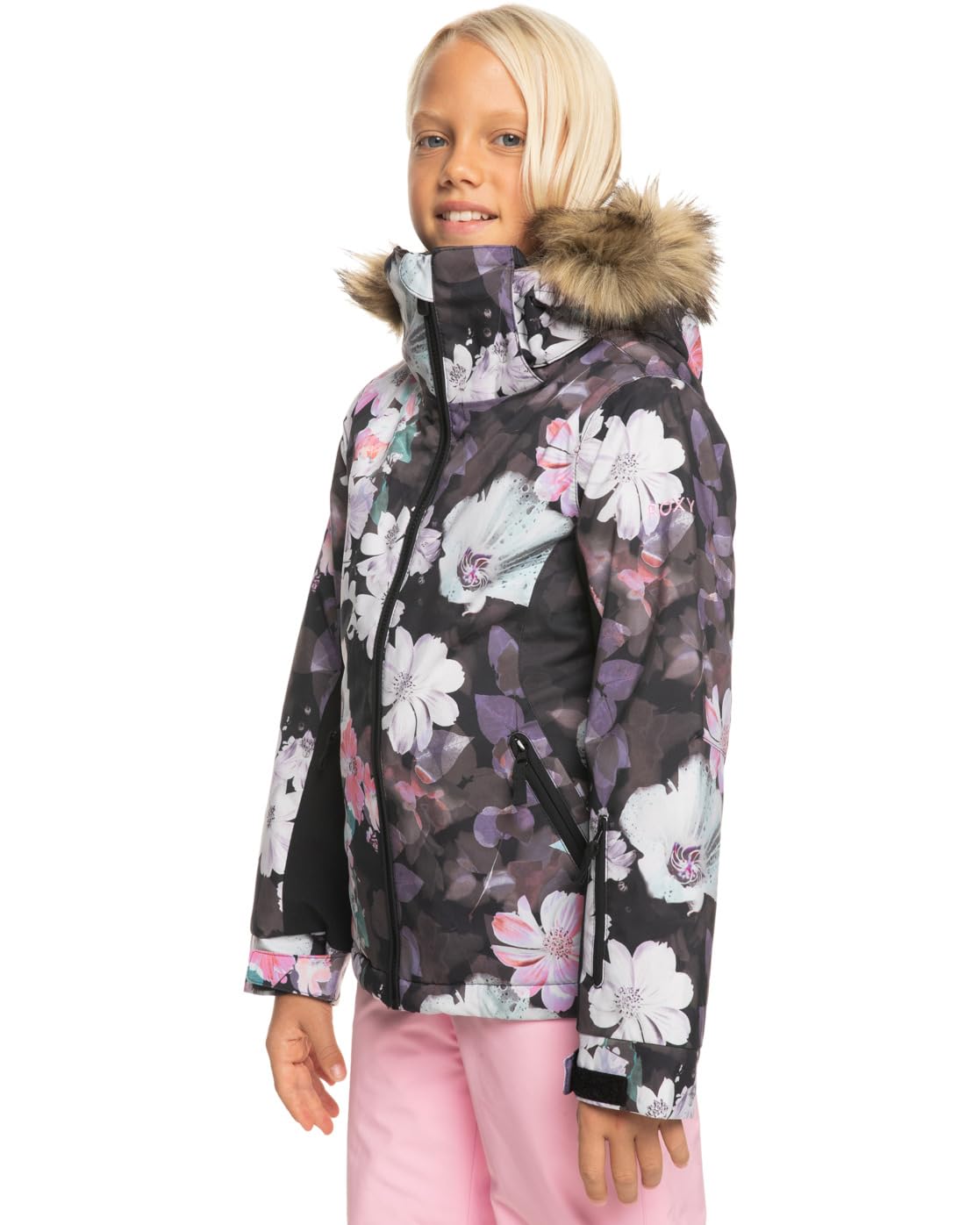 Roxy Jet Ski Girl's Jacket - Waterproof Windbreaker for Girls - Perfect for Jet Skiing, Boating & Outdoor Adventures (Pack of 1)