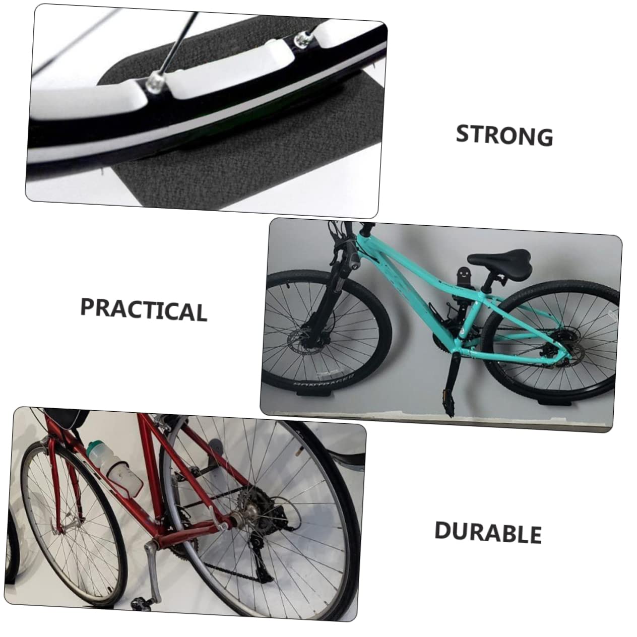 WHAMVOX Garage Bike Rack - Heavy Duty Wall Mounted Bicycle Storage Hanger for Easy Installation | Perfect for Home, Garage, and Apartment Bike Organization