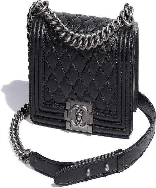 Chanel Wallet On Chain WOC - Quilted Calfskin Black Studded Crossbody Bag for Women | Luxury Designer Purse for Evening Parties & Date Nights