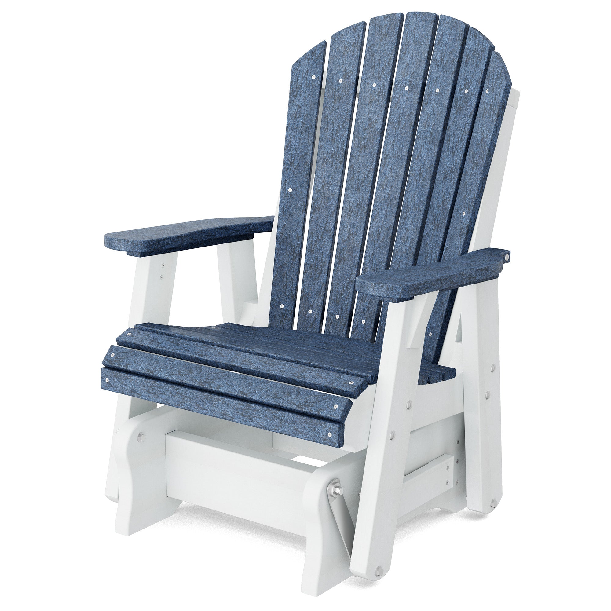 Heritage Single Glider Rocking Chair - Classic Wooden Nursery Glider for Baby Room, Breastfeeding & Relaxation - Perfect for Nurseries, Bedrooms & Living Rooms