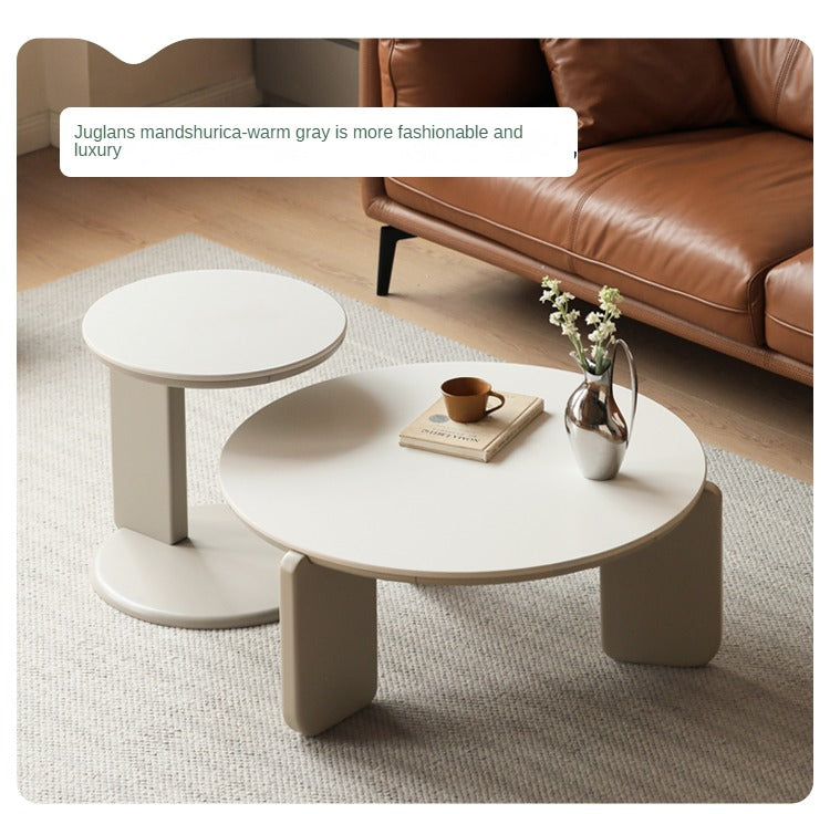 Solid Wood Coffee Table - Oak, Ash, Poplar with Slate Top | Rustic Modern Living Room Furniture for Home Decor & Entertainment Areas
