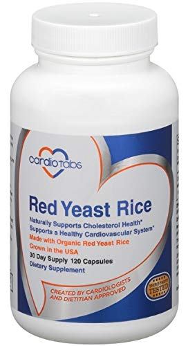 Organic Red Yeast Rice Supplement 1200mg - 120 Capsules (30 Day Supply) | Gluten Free, Non-GMO, Made in USA | Supports Heart Health & Cholesterol Balance - Perfect for Daily Wellness Routine & Natural Health Maintenance