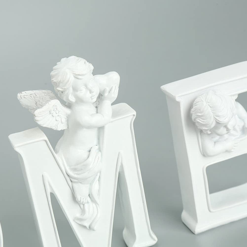 1 Set Home Resin Alphabet Decor - Handmade Resin Craft Ornaments for Tabletop, Desktop & Shelf Decoration - Perfect for Living Room, Bedroom, Office & Gift Giving