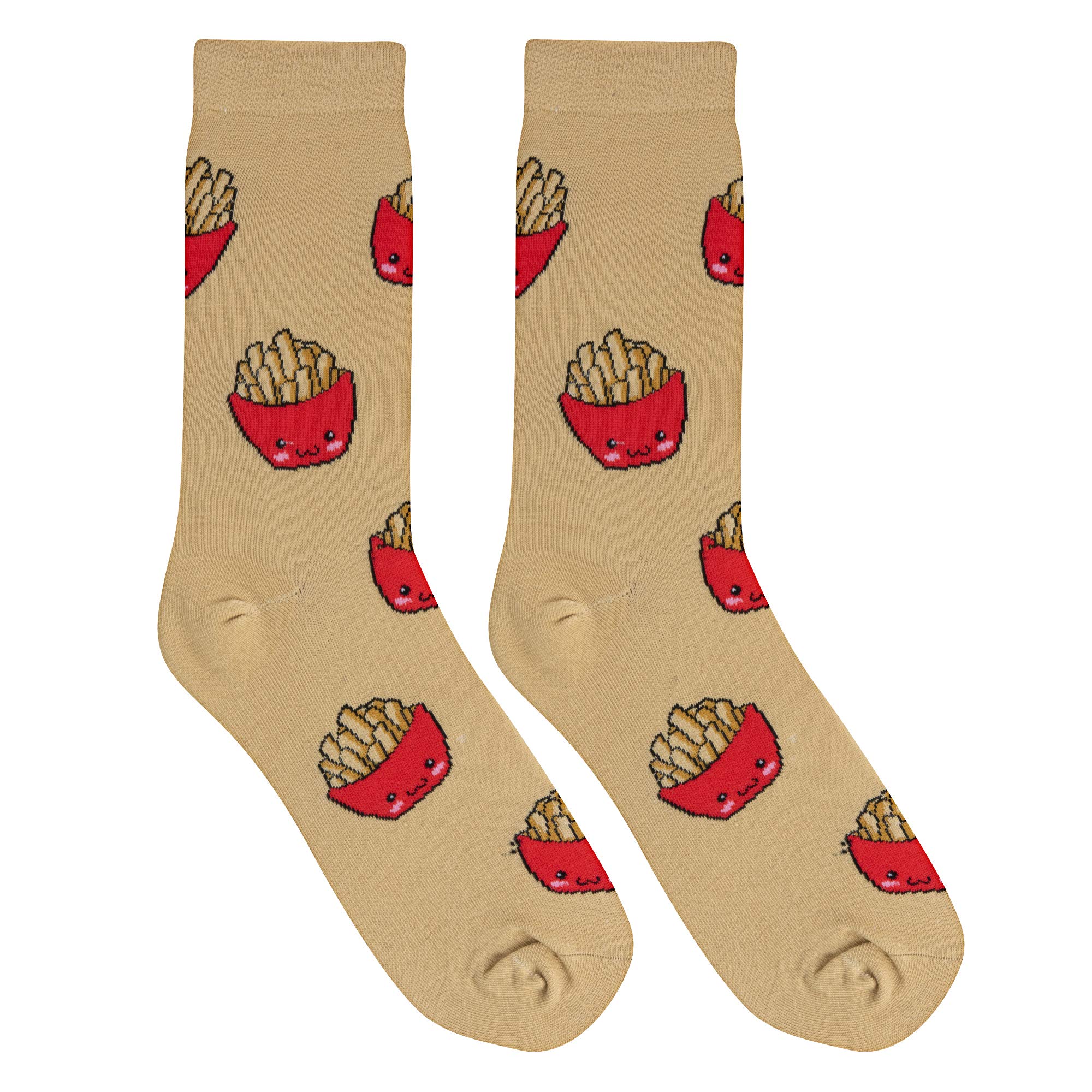 Crazy Socks for Women - Fun Breakfast Coffee Ice Cream Design Crew Socks | Novelty Cute Socks for Gifts, Office Wear & Casual Outfits