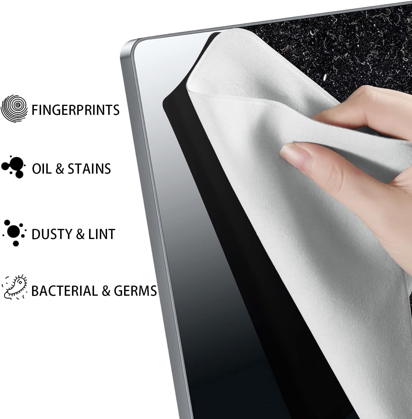 2 Pack Microfiber Cleaning Cloth for MacBook Pro & Air 13